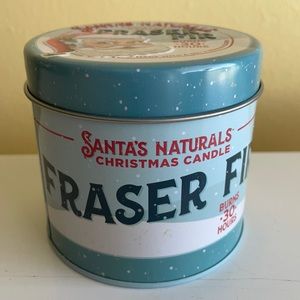 Santa’s Naturals Tin Candle - Fraser Fir